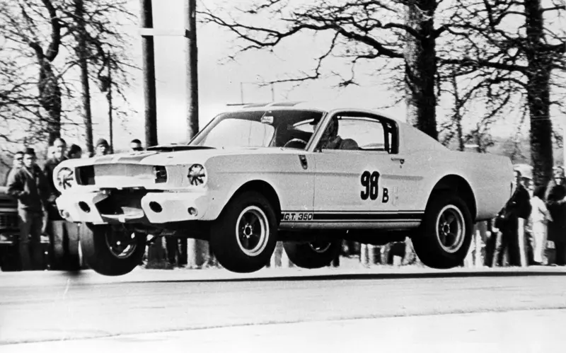 Ken Miles' flying Mustang, a 1965 Shelby GT350R, is up for auction.