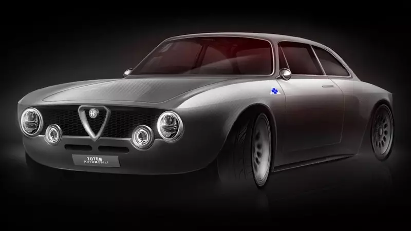 Totem Automobili's restomod, the Alfa Romeo GTA, is an electric car with a carbon fiber body.