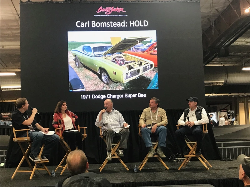 Barrett-Jackson's Buy-Sell-Hold Panel.