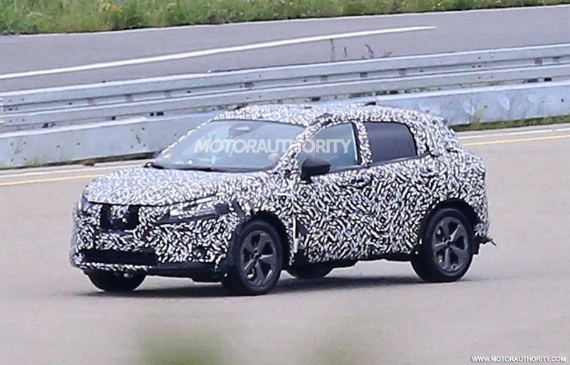 Spy shots of the 2022 Nissan Rogue Sport