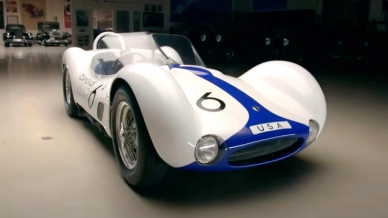 1960 Maserati Tipo 61 "Birdcage" in Jay Leno's garage.