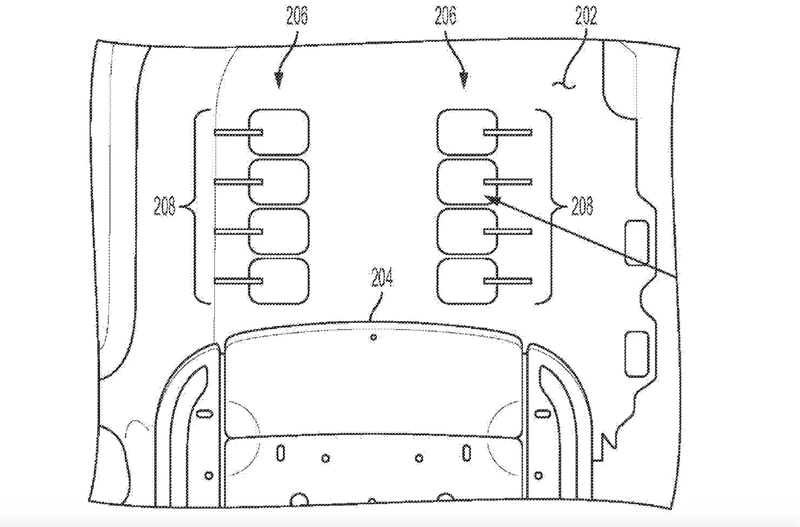 GM is applying for a patent for a foot massage system in the floor.