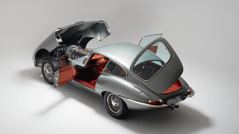 A 1 Series Jaguar E-Type, beautifully transformed by Helm Motorcars.