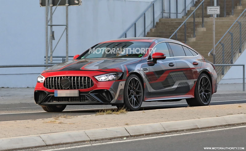 Spy shots of the 2022 Mercedes-Benz AMG GT 73e 4-door coupe: the 800+ horsepower superhatch is just around the corner