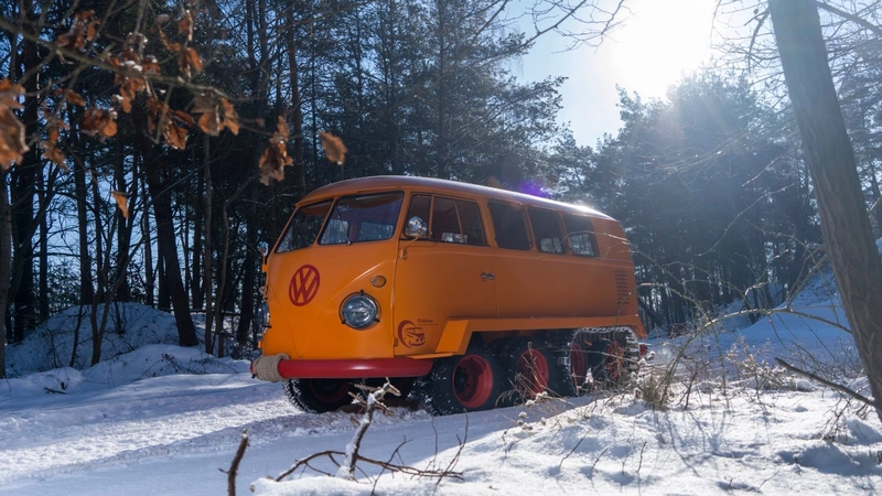 VW "Halftrack Fox" restored and refurbished after 60 years.