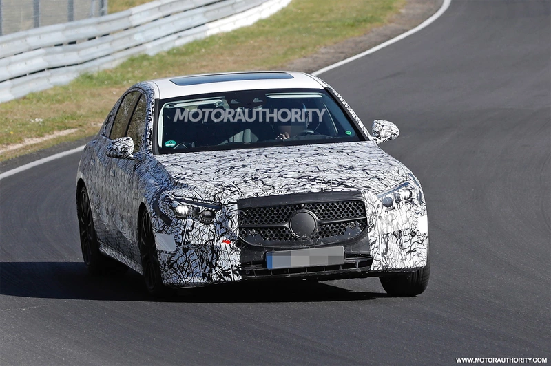 Spy Shots and Video of the 2024 Mercedes-Benz E-Class: Next-Generation Mid-Sizer Rides Through the Ring