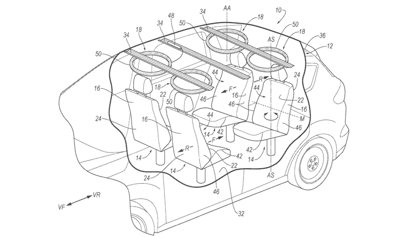 Ford Receives Patent for Roof-Mounted Airbags