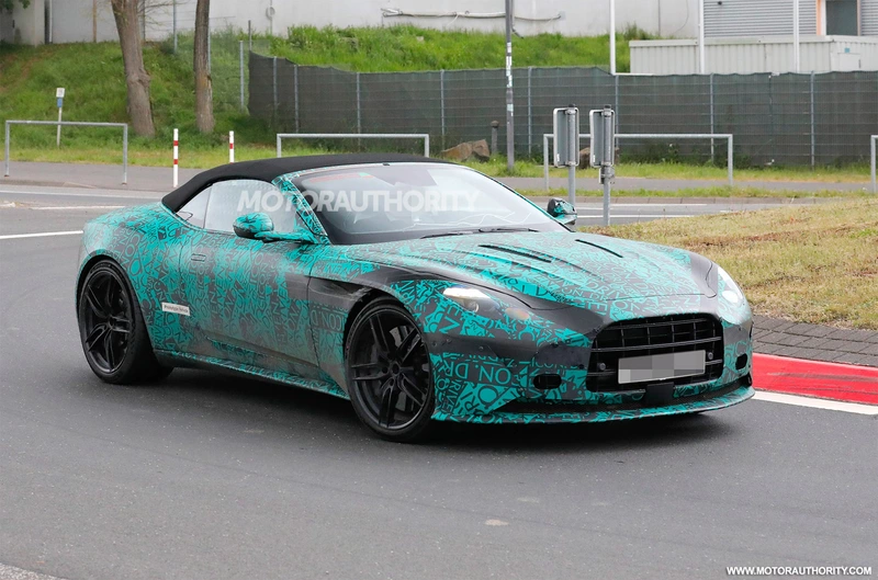 2024 Aston Martin DB12 Volante Spy Shots and Video