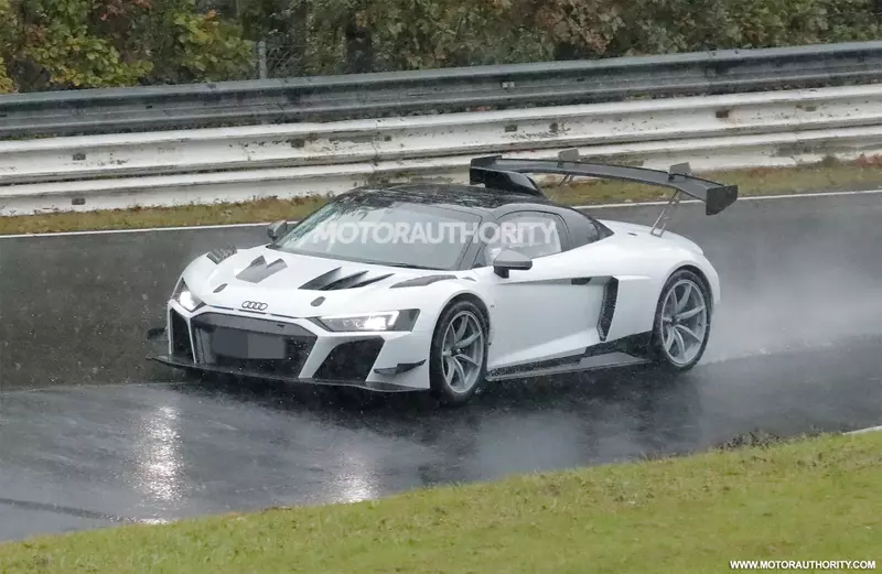 Possible road speed version of the Audi R8 LMS GT2 racing car